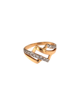 Rose gold zirconia ring DRC10-06
