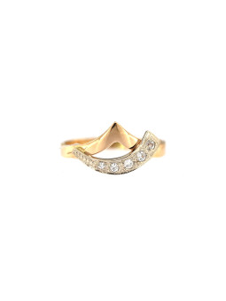 Rose gold zirconia ring DRC27-01