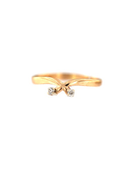 Rose gold zirconia ring DRC27-03