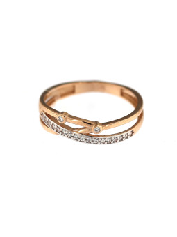 Auksinis žiedas su cirkoniais DRC11-02