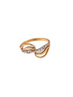 Rose gold zirconia ring DRC11-31 