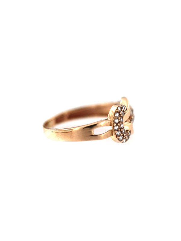 Rose gold zirconia ring DRC11-32