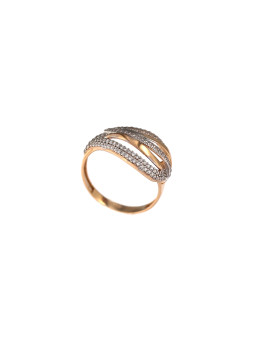 Rose gold zirconia ring DRC11-37