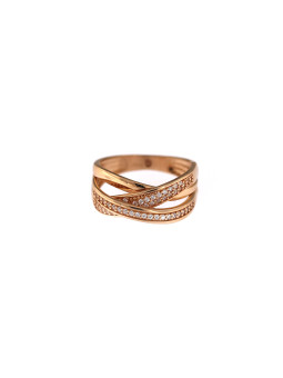 Auksinis žiedas su cirkoniais DRC11-38