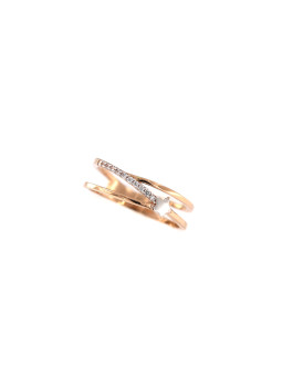 Rose gold zirconia ring DRC11-44 16.5MM