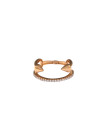 Rose gold zirconia ring DRC28-05 