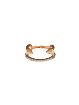 Rose gold zirconia ring DRC28-05