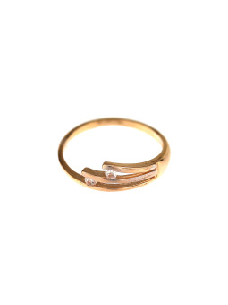 Rose gold zirconia ring DRC29-01