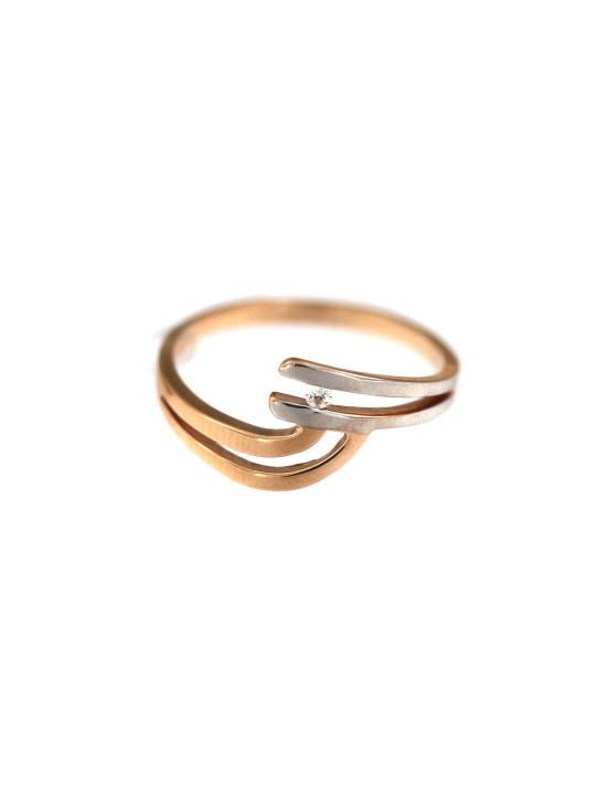 Rose gold zirconia ring DRC29-05