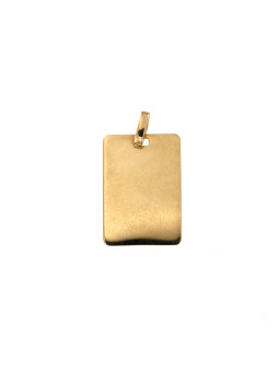 Yellow gold tag pendant AGPL01-02