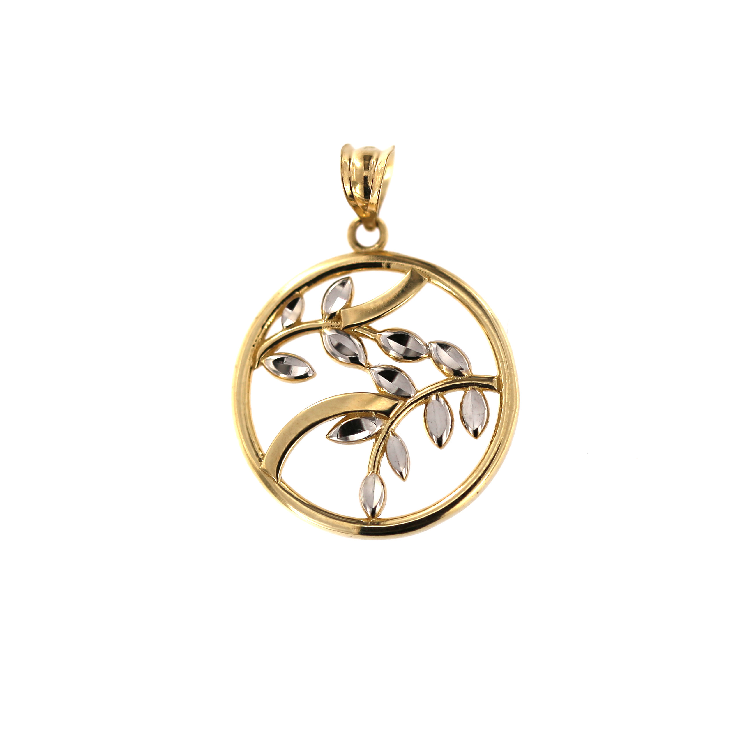Yellow gold tree of life pendant AGT03-12