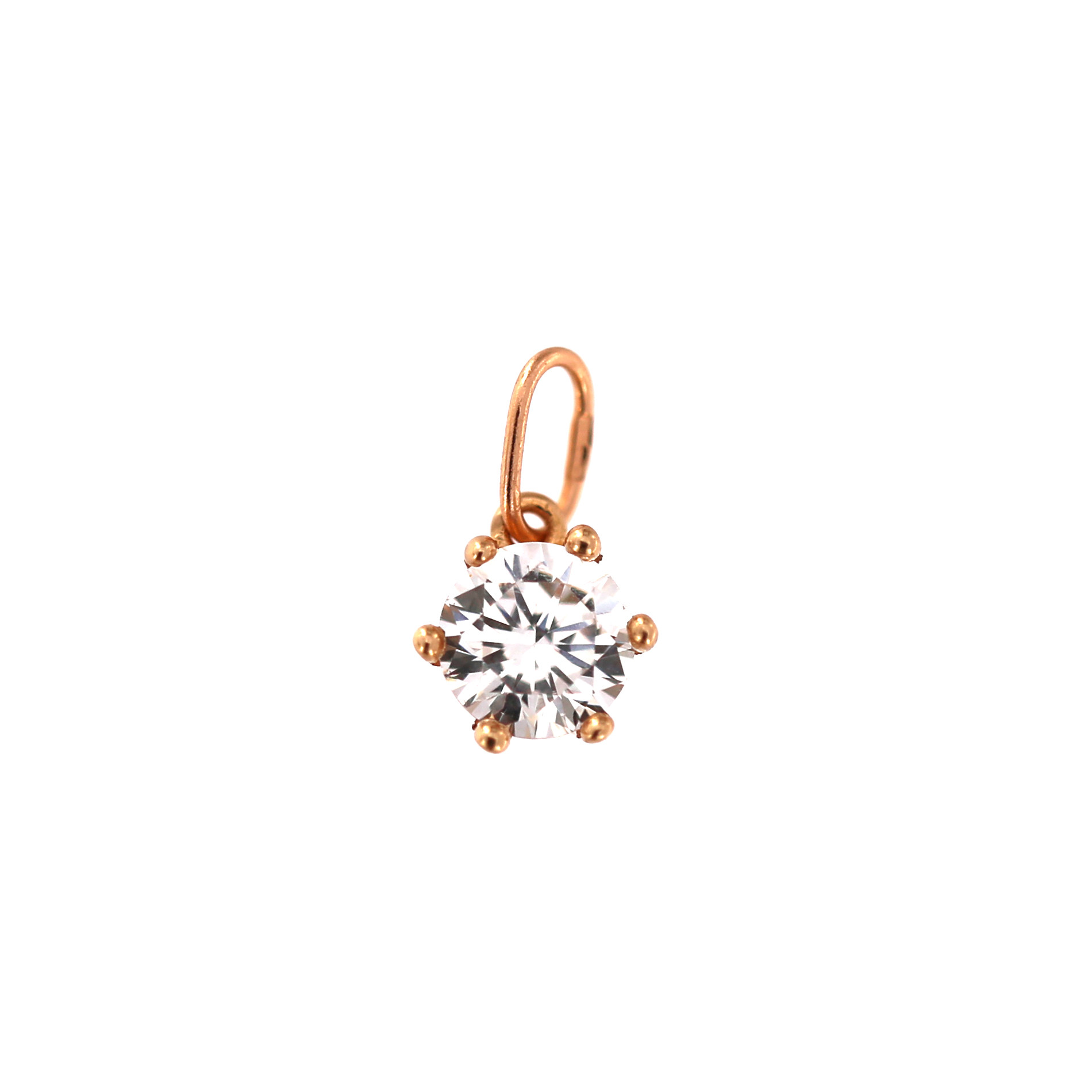 Rose gold zirconia pendant ARC03-17