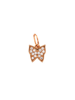 Rose gold butterfly charm ARD17