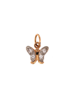 Rose gold butterfly charm ARD18