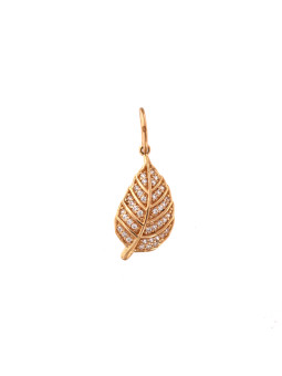 Rose gold leaf pendant ARF04-06