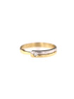 Yellow gold engagement ring with diamond DGBR07-19 
