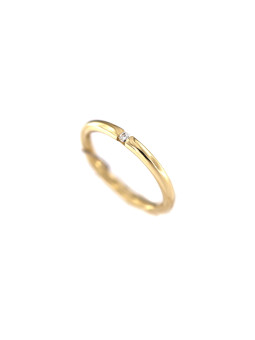 Yellow gold engagement ring with diamond DGBR07-21