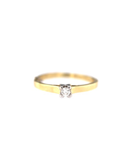 Yellow gold engagement ring with diamond DGBR01-16