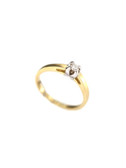Yellow gold engagement ring with diamond DGBR01-18