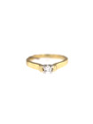 Yellow gold engagement ring with diamond DGBR01-25 