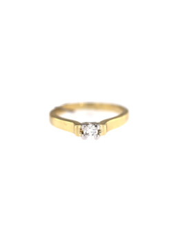 Yellow gold engagement ring with diamond DGBR01-25