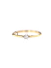 Yellow gold engagement ring with diamond DGBR02-15 