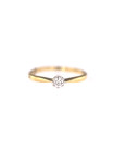 Yellow gold engagement ring with diamond DGBR03-04 
