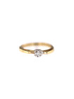 Yellow gold engagement ring with diamond DGBR04-06 