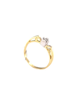 Yellow gold engagement ring with diamond DGBR04-06