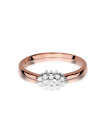 Rose gold diamond ring DRBR18-06 