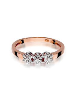 Rose gold diamond ring DRBR18-05