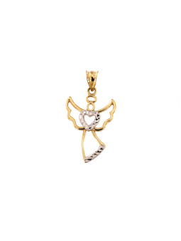 Yellow gold angel pendant...