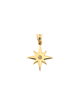 Yellow gold star pendant...