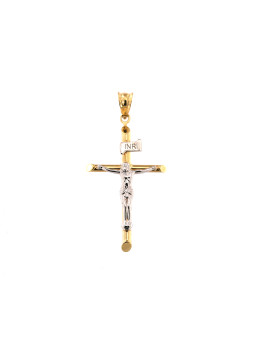 Yellow gold cross pendant...