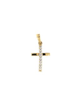 Yellow gold cross pendant...