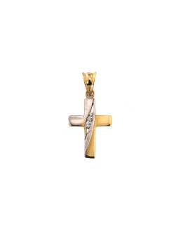 Yellow gold cross pendant...