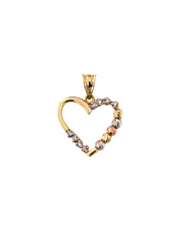 Yellow gold heart pendant...