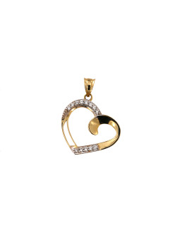 Yellow gold heart pendant...