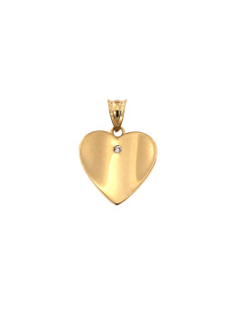 Yellow gold heart pendant...