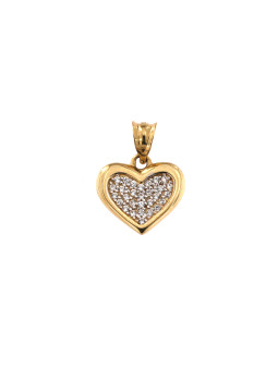 Yellow gold heart pendant...