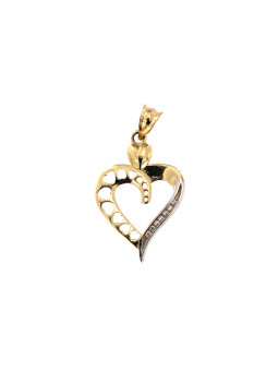 Yellow gold heart pendant...