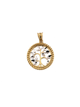 Yellow gold tree of life pendant AGT03-20