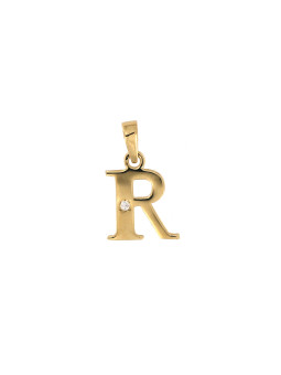 Yellow gold initial letter...