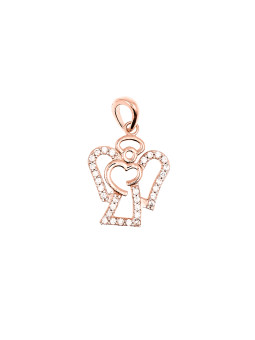 Rose gold angel pendant...