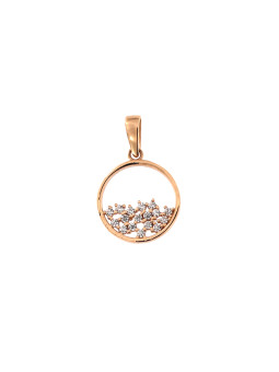 Rose gold zirconia pendant...