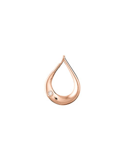 Rose gold zirconia pendant...