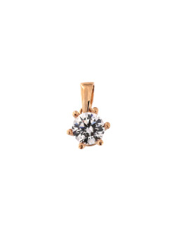 Rose gold zirconia pendant...