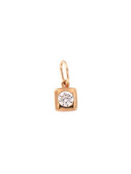 Rose gold pendant with...