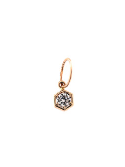 Rose gold pendant with...