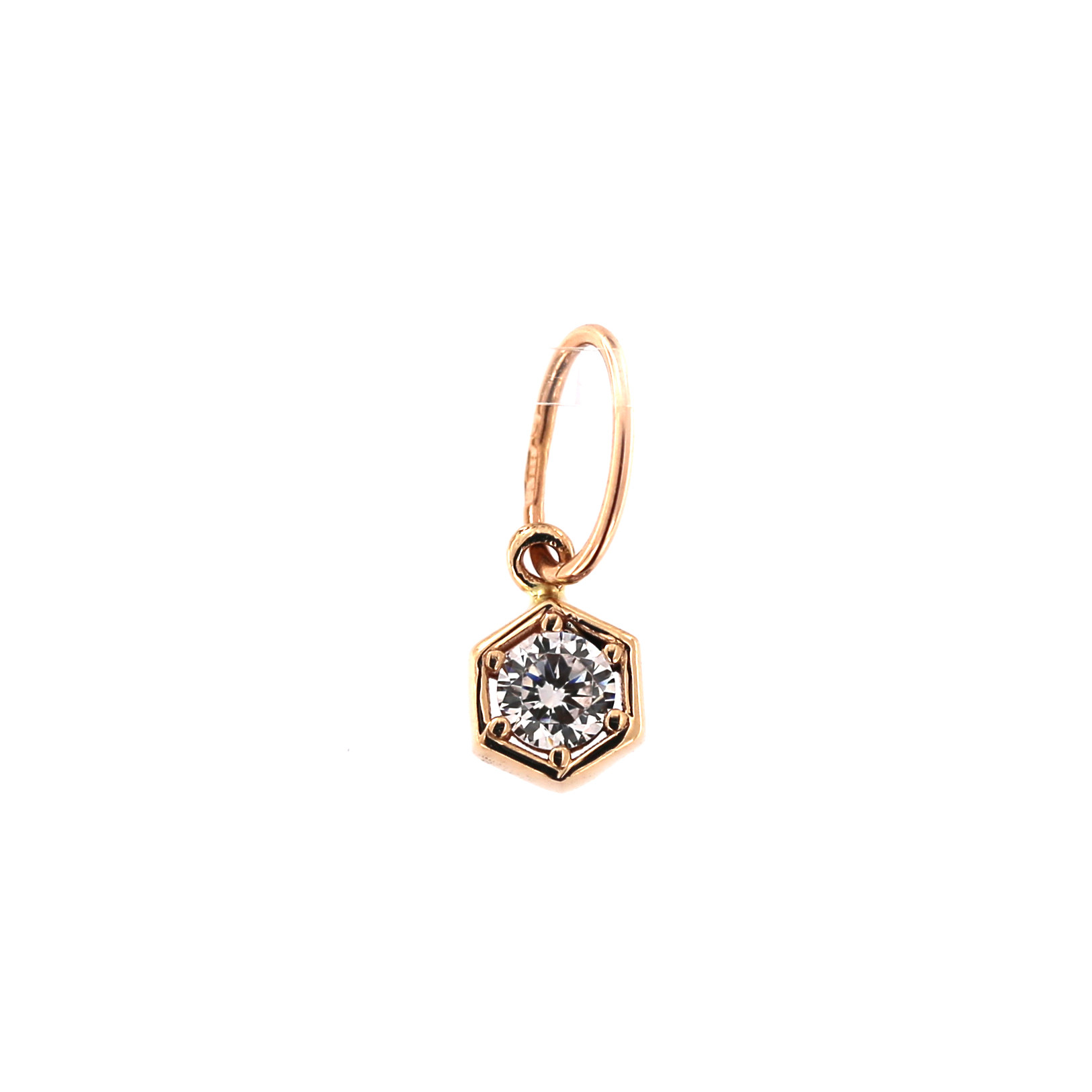 Rose gold pendant with zirconia ARC09-06